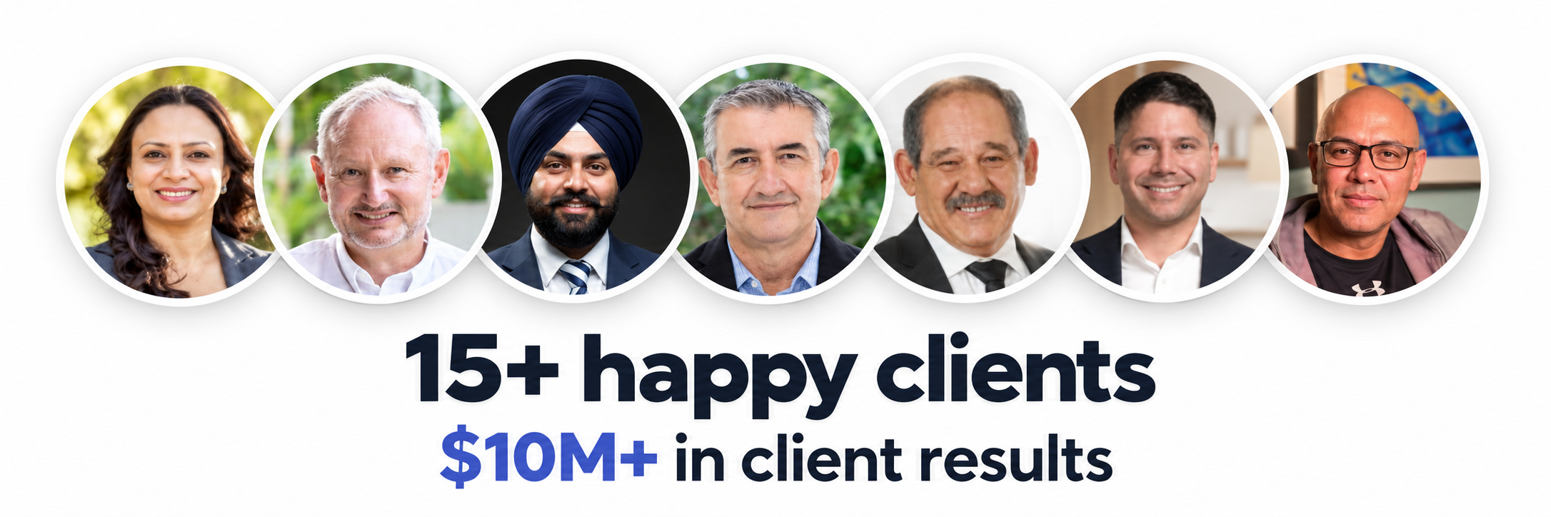 Cerevo supplied client results: seven client portraits, 15+ happy clients, $10M+ in client results.
